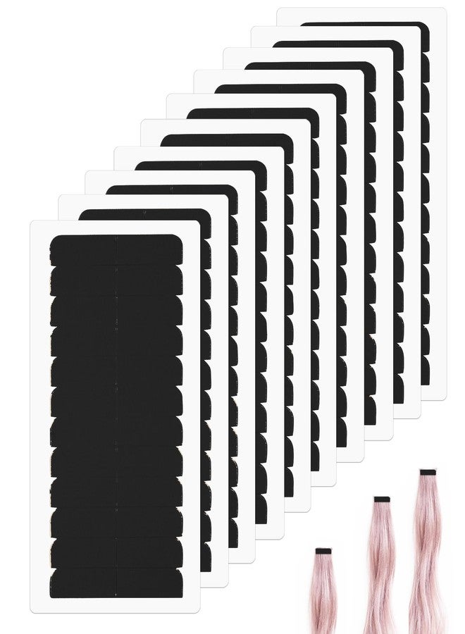 CANIPHA 120Pcs Hair Extension Tape Double Sided Hair Tape, Replacement Tape for Hair Extensions, Adhesive Human Hair Tape Tabs Tape in Extension Replacement Tape Wig Tape, Wig Tape Beauty Tools(Black) - Image 1